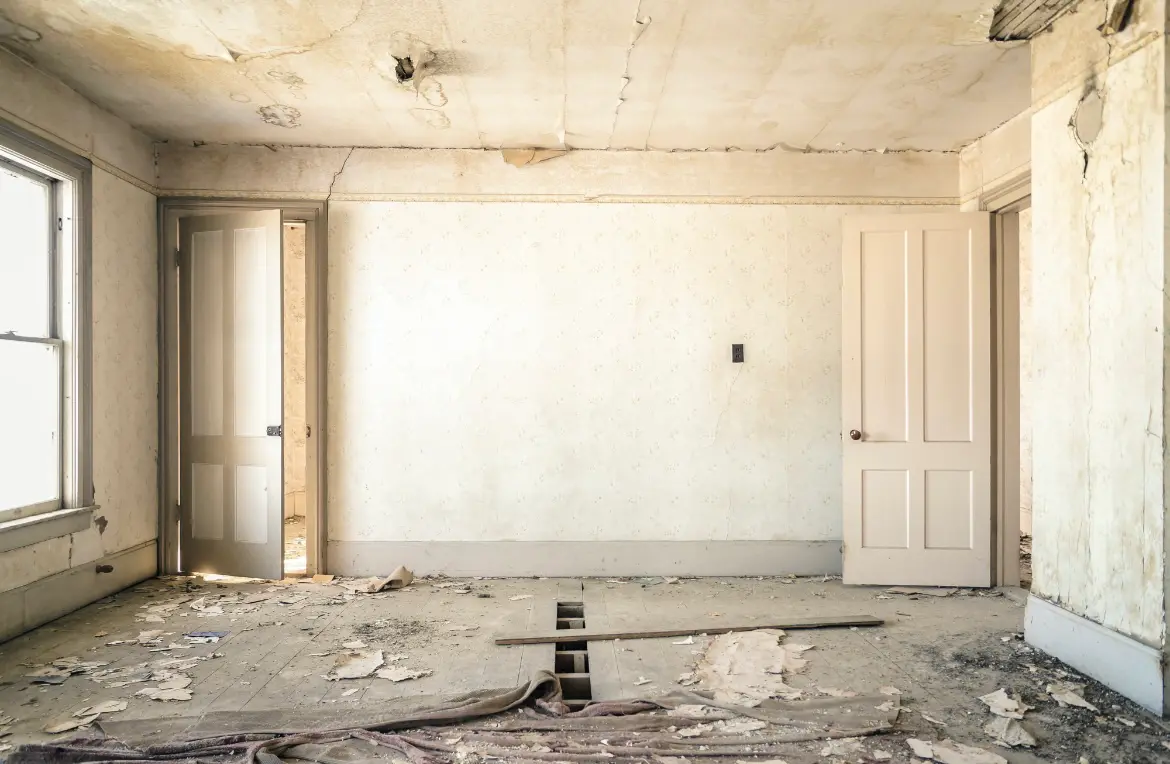 Waste disposal crew managing a cleanout project in Steamboat Springs